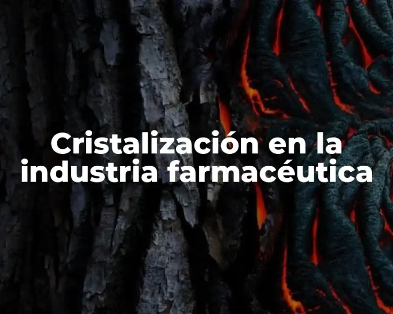 Cristalización en la industria farmacéutica