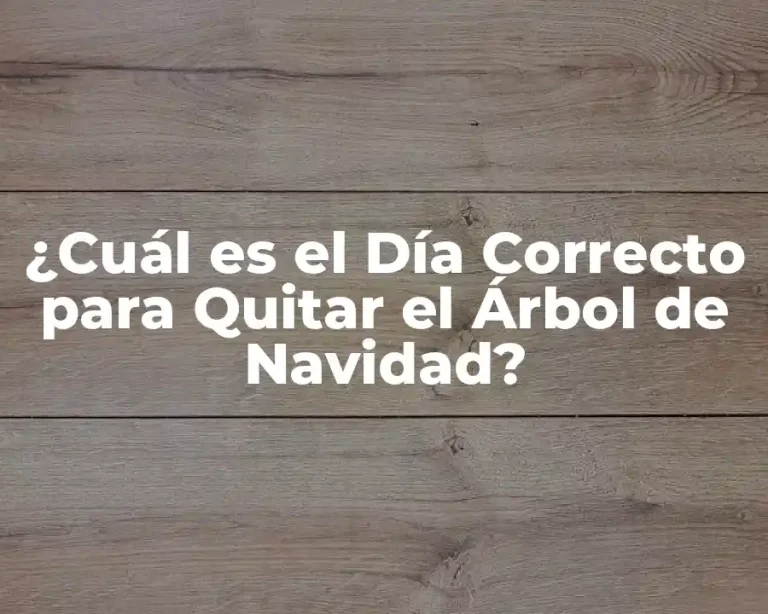 ¿Cuál es el Día Correcto para Quitar el Árbol de Navidad?