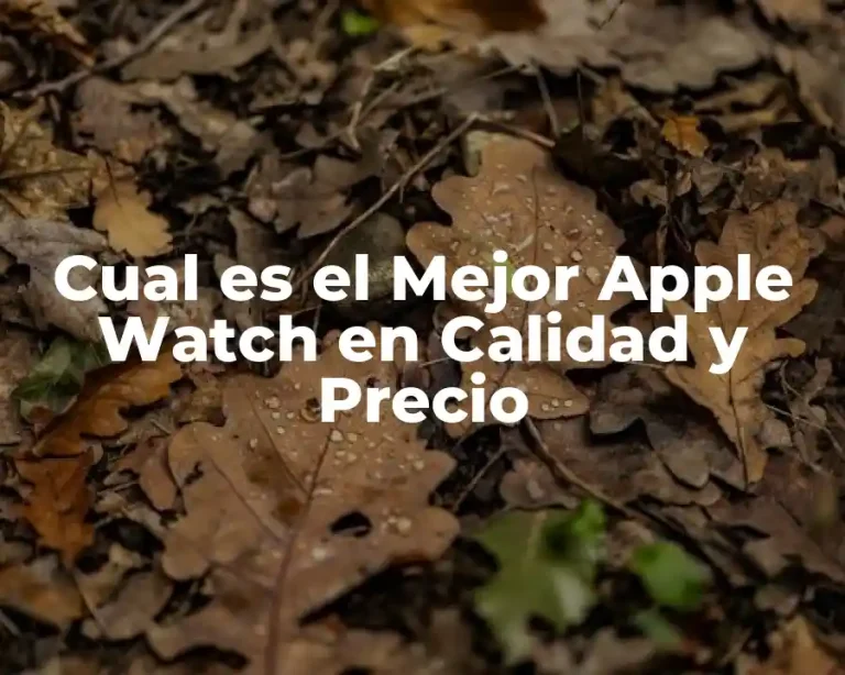 Cual es el Mejor Apple Watch en Calidad y Precio