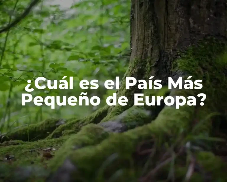 ¿Cuál es el País Más Pequeño de Europa?