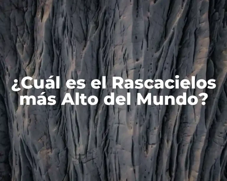 ¿Cuál es el Rascacielos más Alto del Mundo?