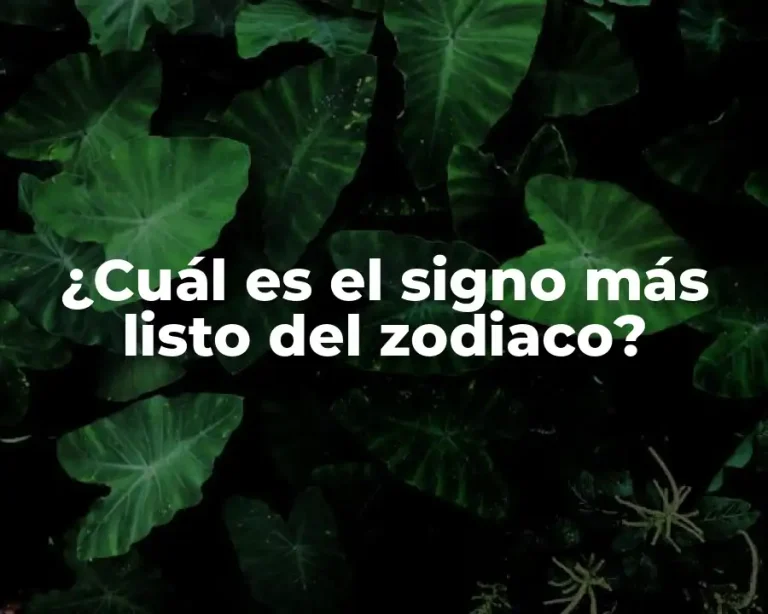 ¿Cuál es el signo más listo del zodiaco?