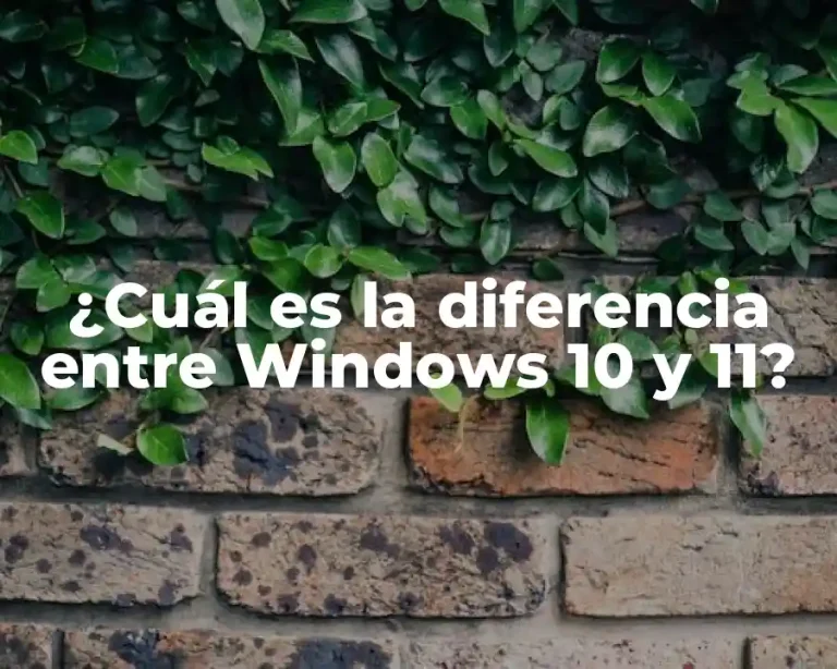 ¿Cuál es la diferencia entre Windows 10 y 11?