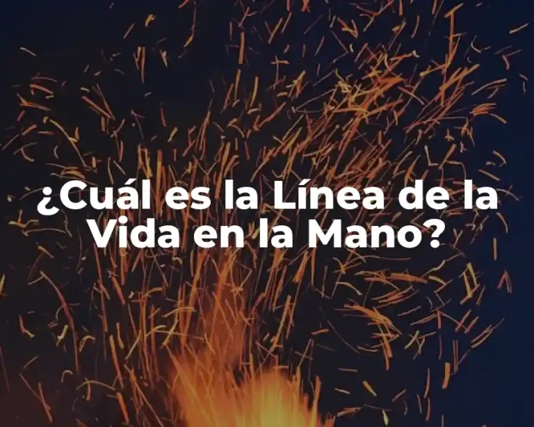 ¿Cuál es la Línea de la Vida en la Mano?