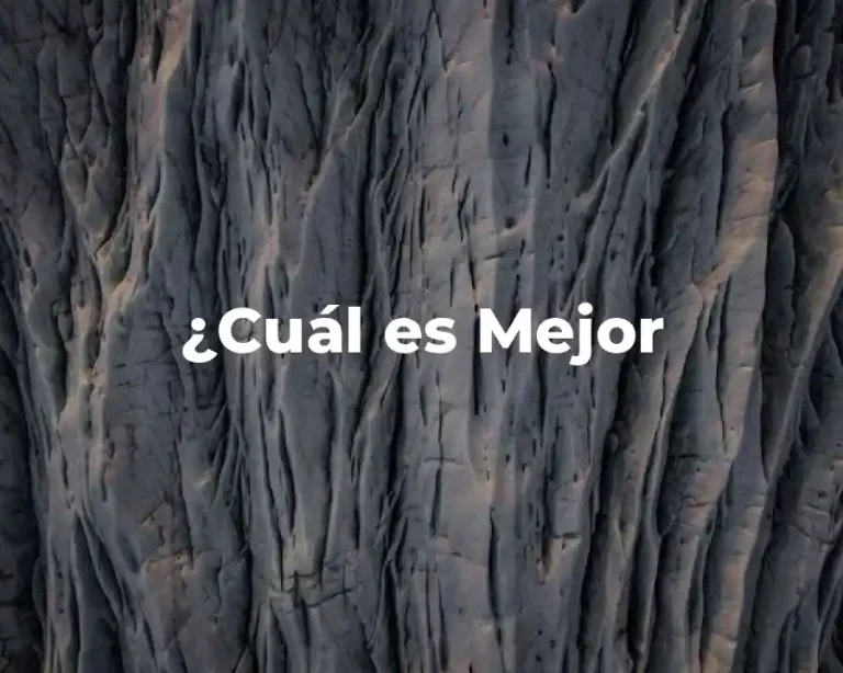 ¿Cuál es Mejor