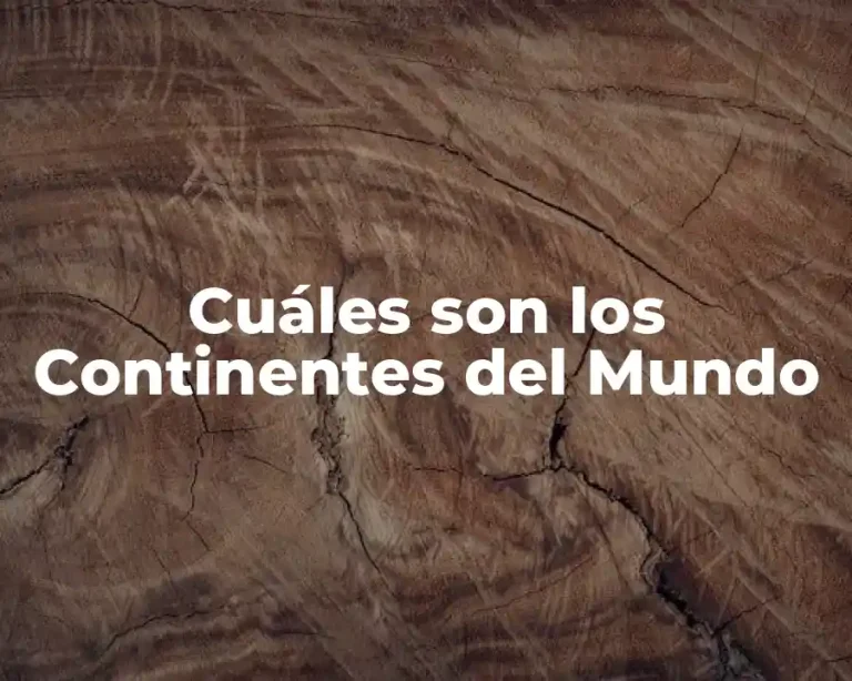 Cuáles son los Continentes del Mundo