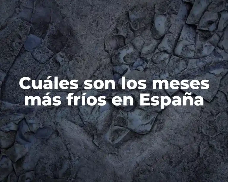 Cuáles son los meses más fríos en España