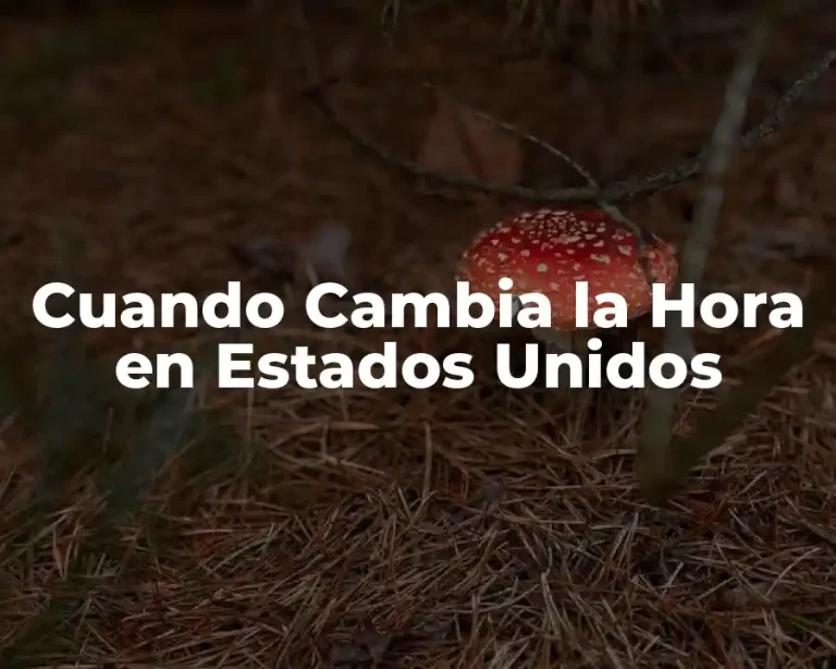 Cuando Cambia la Hora en Estados Unidos