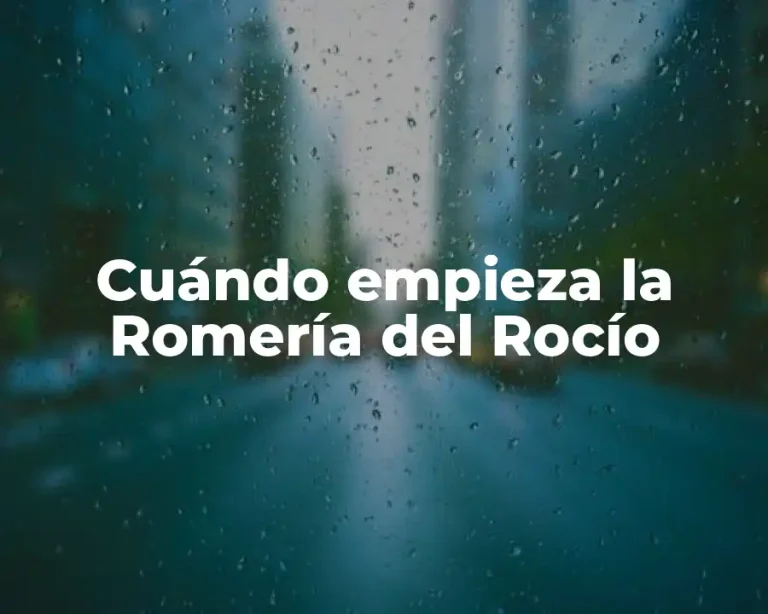 Cuándo empieza la Romería del Rocío