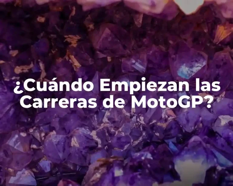 ¿Cuándo Empiezan las Carreras de MotoGP?