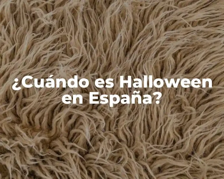 ¿Cuándo es Halloween en España?