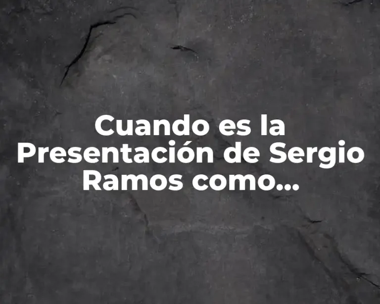 Cuando es la Presentación de Sergio Ramos como Entrenador