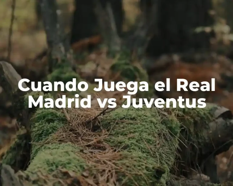 Cuando Juega el Real Madrid vs Juventus