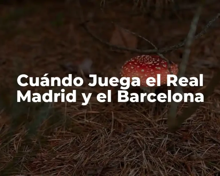 Cuándo Juega el Real Madrid y el Barcelona