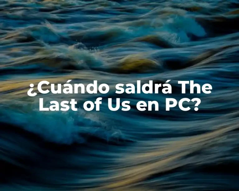 ¿Cuándo saldrá The Last of Us en PC?