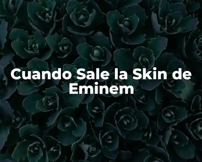 Cuando Sale la Skin de Eminem
