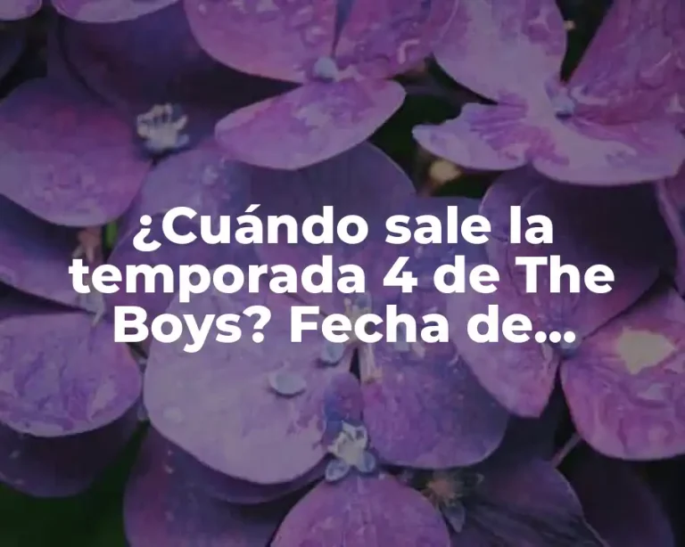 ¿Cuándo sale la temporada 4 de The Boys? Fecha de lanzamiento y detalles