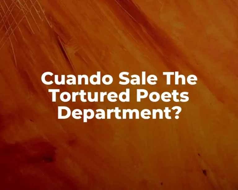 Cuando Sale The Tortured Poets Department?