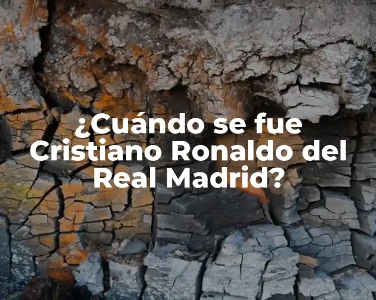 ¿Cuándo se fue Cristiano Ronaldo del Real Madrid?