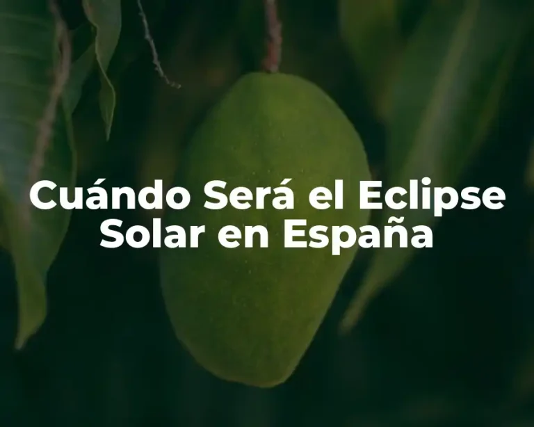 Cuándo Será el Eclipse Solar en España
