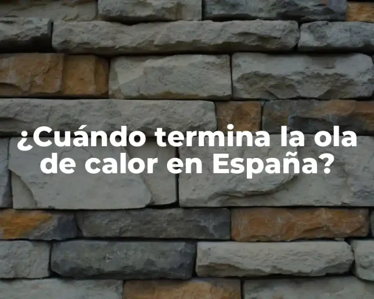 ¿Cuándo termina la ola de calor en España?