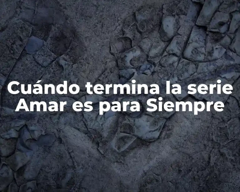 Cuándo termina la serie Amar es para Siempre