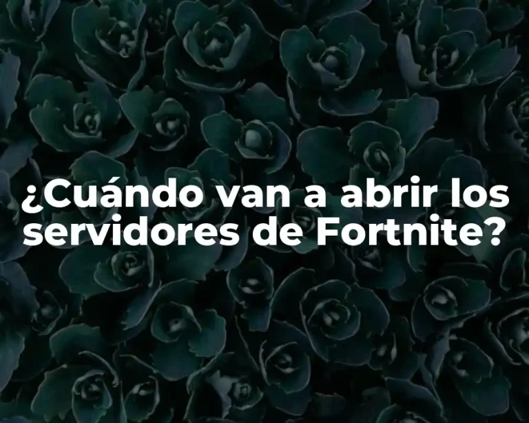 ¿Cuándo van a abrir los servidores de Fortnite?