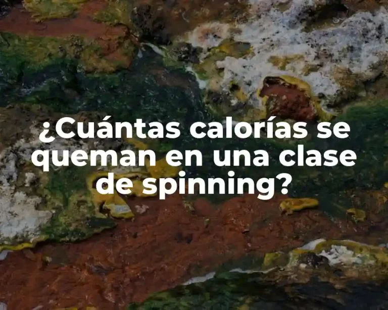 ¿Cuántas calorías se queman en una clase de spinning?