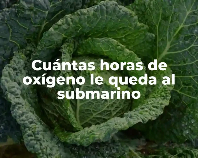 Cuántas horas de oxígeno le queda al submarino