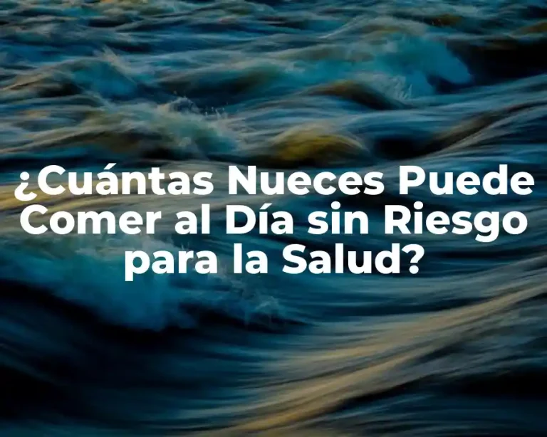¿Cuántas Nueces Puede Comer al Día sin Riesgo para la Salud?