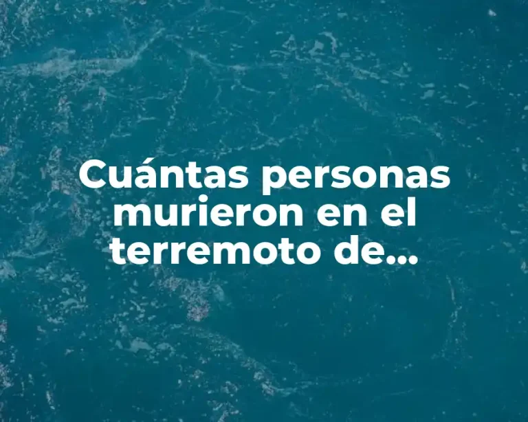 Cuántas personas murieron en el terremoto de Marruecos