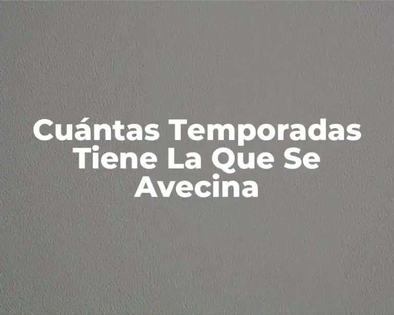 Cuántas Temporadas Tiene La Que Se Avecina