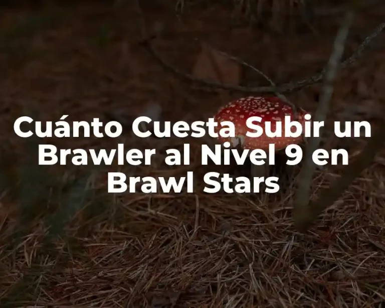 Cuánto Cuesta Subir un Brawler al Nivel 9 en Brawl Stars