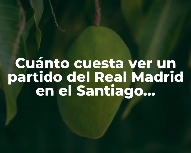 Cuánto cuesta ver un partido del Real Madrid en el Santiago Bernabéu