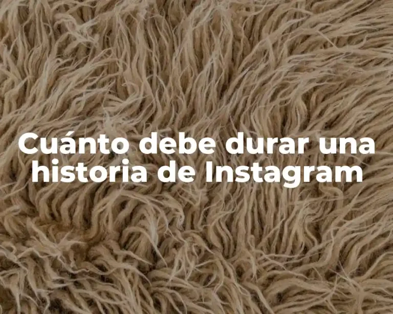 Cuánto debe durar una historia de Instagram