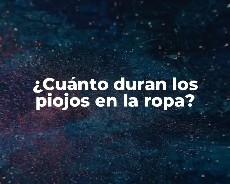 ¿Cuánto duran los piojos en la ropa?
