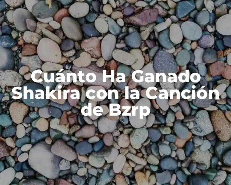 Cuánto Ha Ganado Shakira con la Canción de Bzrp
