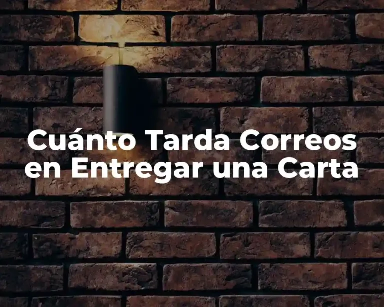 Cuánto Tarda Correos en Entregar una Carta