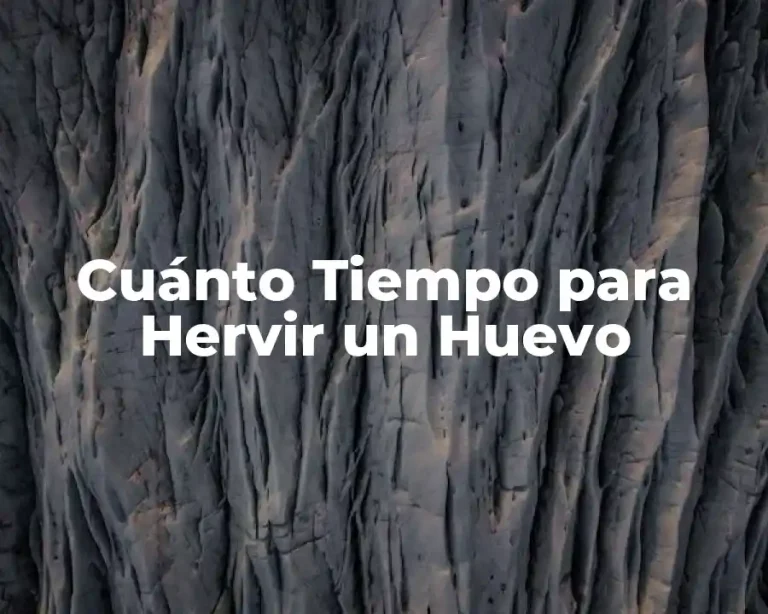 Cuánto Tiempo para Hervir un Huevo