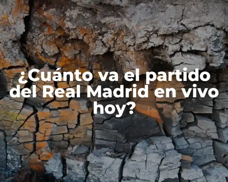 ¿Cuánto va el partido del Real Madrid en vivo hoy?