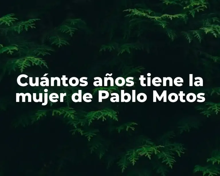 Cuántos años tiene la mujer de Pablo Motos