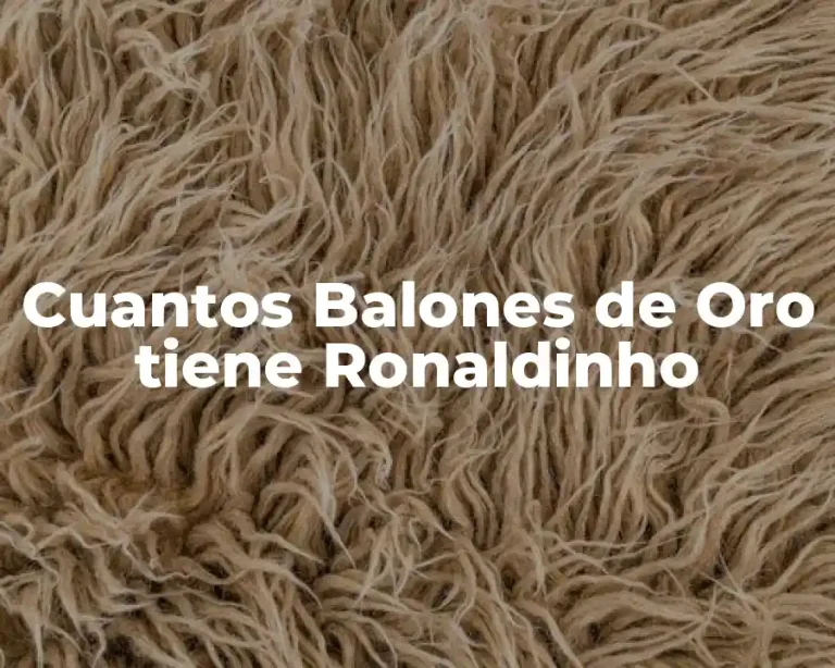 Cuantos Balones de Oro tiene Ronaldinho