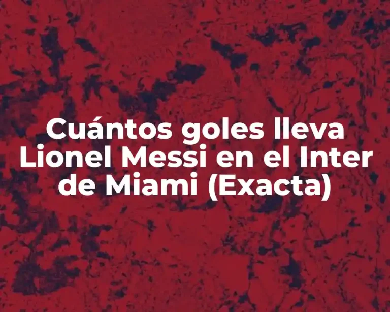 Cuántos goles lleva Lionel Messi en el Inter de Miami (Exacta)