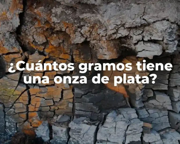 ¿Cuántos gramos tiene una onza de plata?