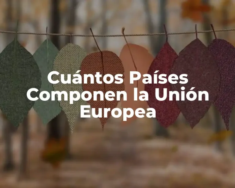 Cuántos Países Componen la Unión Europea