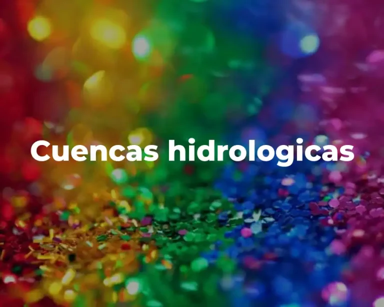 Cuencas hidrologicas