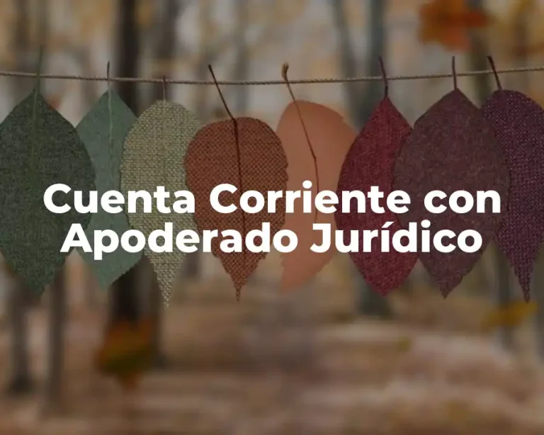 Cuenta Corriente con Apoderado Jurídico