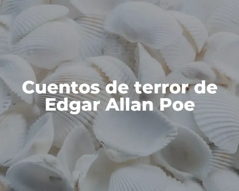 Cuentos de terror de Edgar Allan Poe