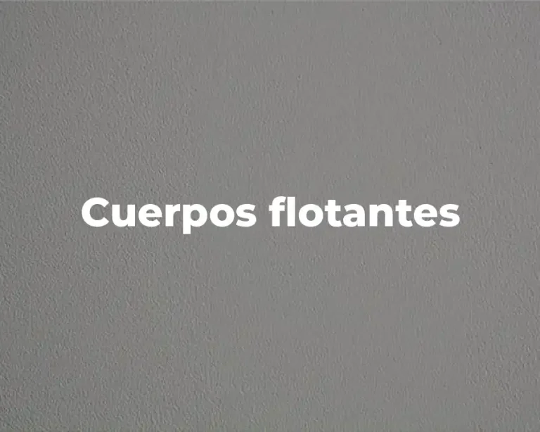 Cuerpos flotantes