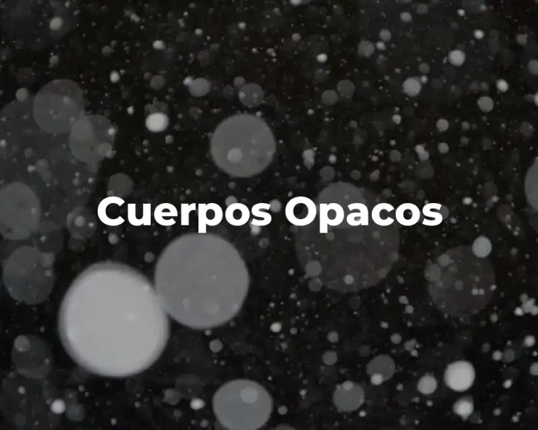 Cuerpos Opacos